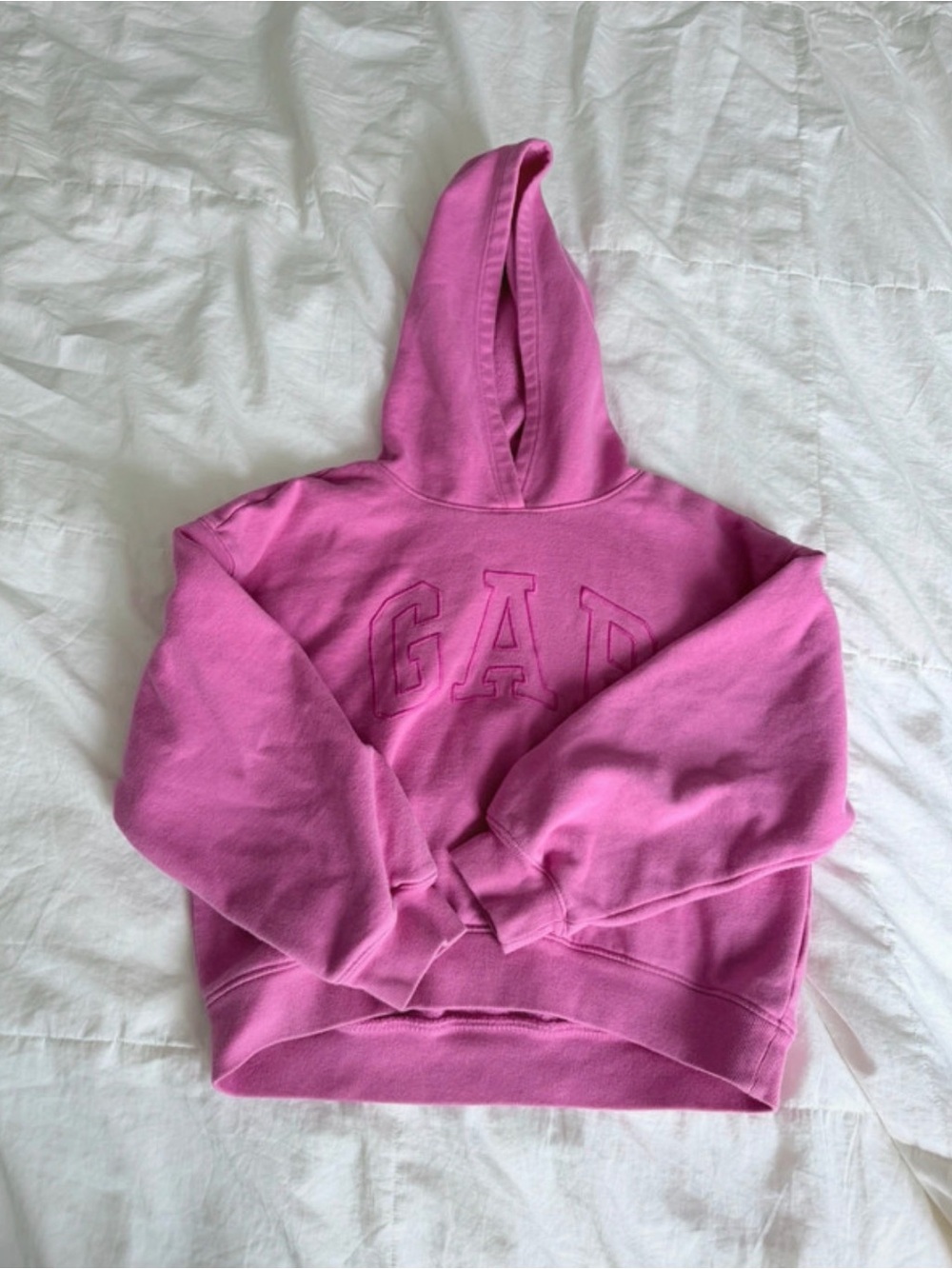 GAP Girls Bright Pink Pullover Hoodie